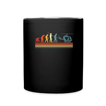 Hélicoptère Hélicoptère Cool - Mug uni - noir - Devant