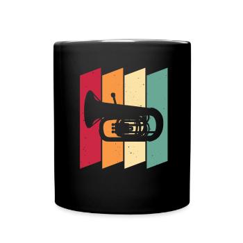 Fanfare Procession Tuba - Full Colour Mug - black - Front