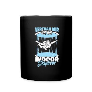 Parachutisme intérieur drôle - Mug uni - noir - Devant