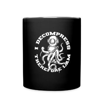 Plongeurs Plongée commerciale amusante - Mug uni - noir - Devant