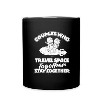 Astronaut Astronaut Cosmonaut - Full Colour Mug - black - Front