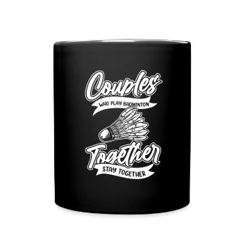 Badminton Federball - Full Colour Mug - black - Front