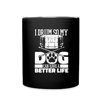 Batterie Batteur Batteur - Mug uni - noir - Devant
