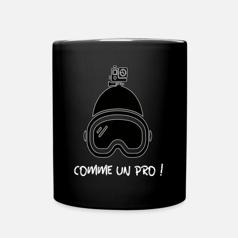 WIE EIN PROFI - Tasse einfarbig - Schwarz