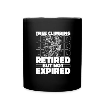 Baumpfleger Baumkletterer Arborist Im Ruhestand - Tasse einfarbig - Schwarz - Vorne