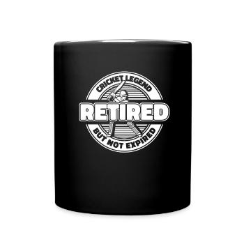 Cricket in retirement - Full Colour Mug - black - Front