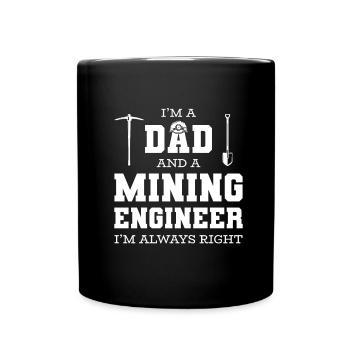 Ingénieur Ingénieur Minier - Mug uni - noir - Devant