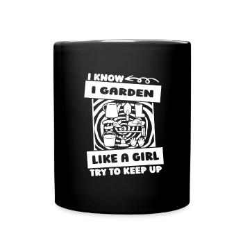 Hobby gardener garden - Full Colour Mug - black - Front