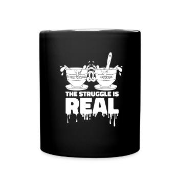 Peintre Vernisseur La lutte est réelle - Mug uni - noir - Devant