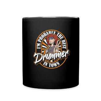 Batterie Batteur Batteur - Mug uni - noir - Devant