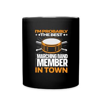 Fan train marching band - Full Colour Mug - black - Front