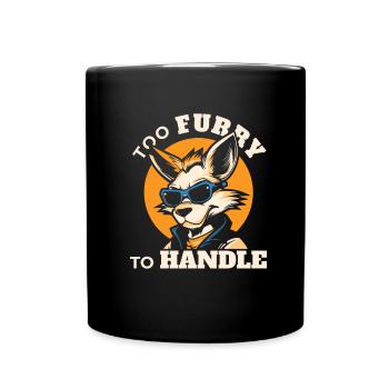 Furry Fandom Fursuits - Full Colour Mug - black - Front