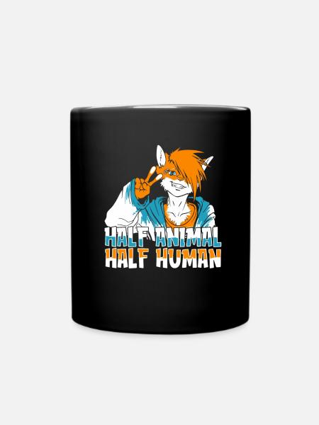 Furry Fandom Fursuits - Full Colour Mug - black