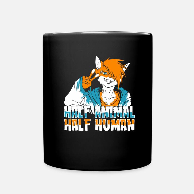 Furry Fandom Fursuits - Full Colour Mug - black