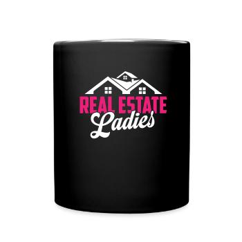 Immobilienmakler Dame - Tasse einfarbig - Schwarz - Vorne