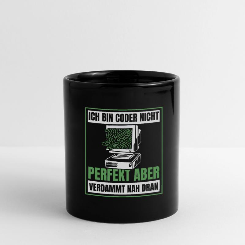Entwickler Coder Programmierer Humor Tasse einfarbig