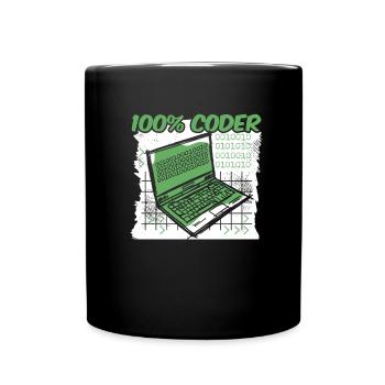 Developer Coder Programmer - Full Colour Mug - black - Front
