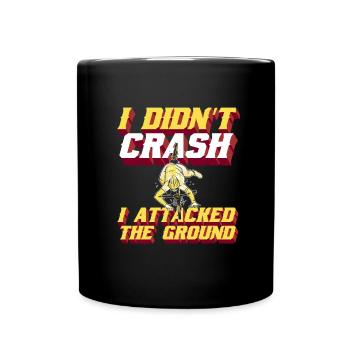 Road Bike Cycling Cyclist Humor - Full Colour Mug - black - Front