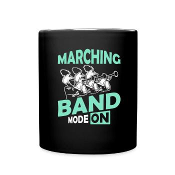 Fanfahrenzug Spielmannszug Modus An - Tasse einfarbig - Schwarz - Vorne