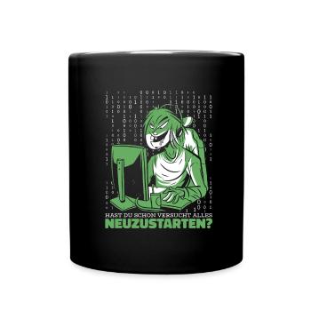 Entwickler Coder Programmierer Computer - Tasse einfarbig - Schwarz - Vorne