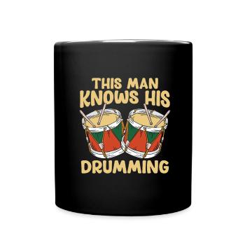 Spielmannszug Drums Lustig - Full Colour Mug - black - Front