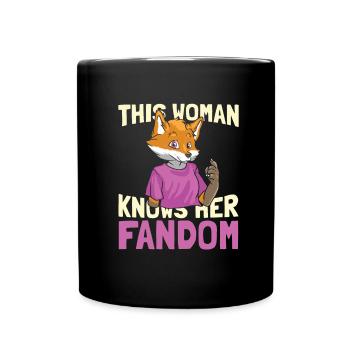 Furry Fandom Fursuits Funny - Full Colour Mug - black - Front
