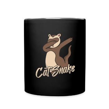 Frettchen Iltis - Tasse einfarbig - Schwarz - Vorne