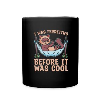 Ferret polecat funny - Full Colour Mug - black - Front