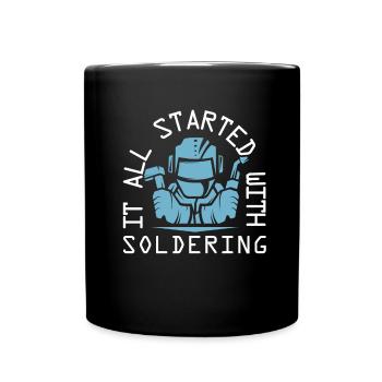 Welder locksmith soldering - Full Colour Mug - black - Front