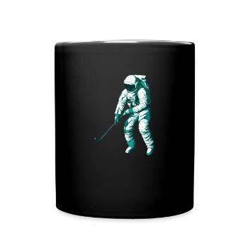 Golf Golfer Golfen - Tasse einfarbig - Schwarz - Vorne