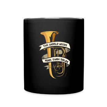 Fanfare procession tuba - Full Colour Mug - black - Front