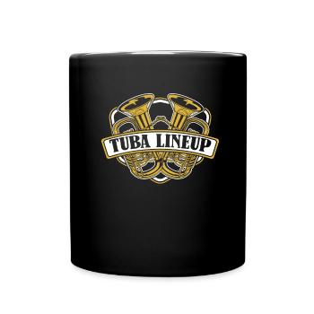 Tuba de procession de fanfare - Mug uni - noir - Devant