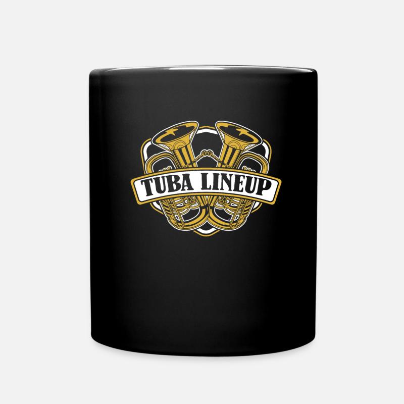 Fanfarenzug Tuba - Tasse einfarbig - Schwarz