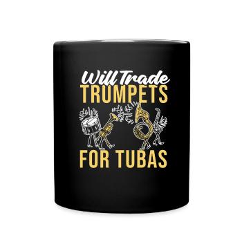 Fanfare procession tuba - Full Colour Mug - black - Front