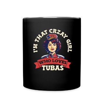 Fanfare Procession Tuba - Full Colour Mug - black - Front