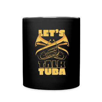 Fanfare procession tuba - Full Colour Mug - black - Front