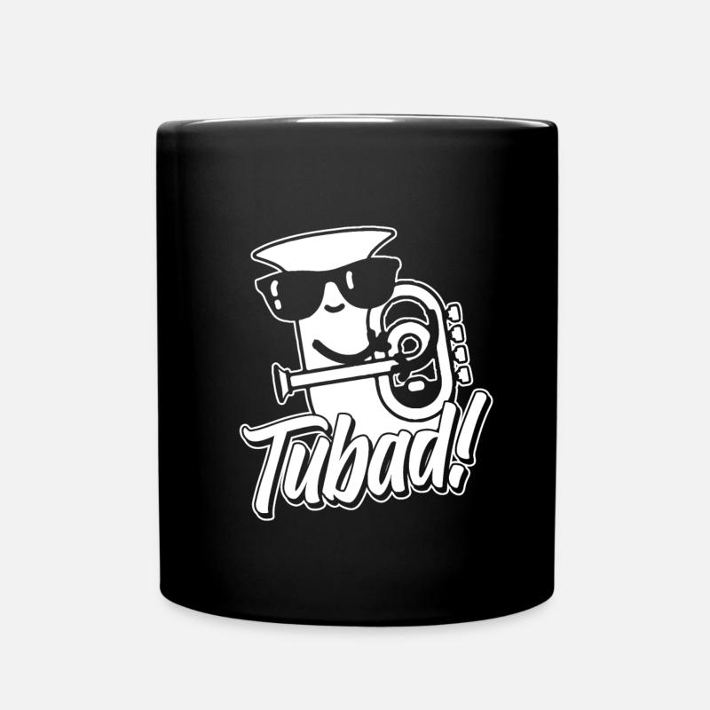 Fanfarenzug Tuba - Tasse einfarbig - Schwarz