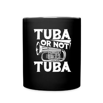 Tuba de procession de fanfare - Mug uni - noir - Devant