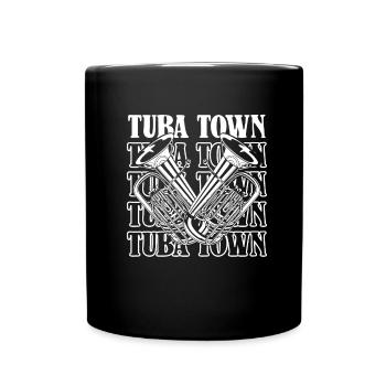 Fanfare procession tuba - Full Colour Mug - black - Front