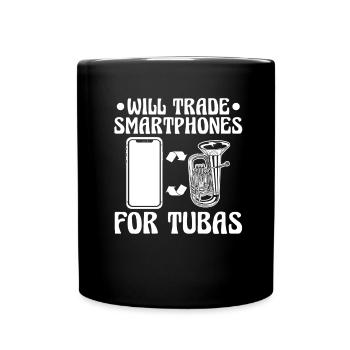 Fanfare procession tuba - Full Colour Mug - black - Front