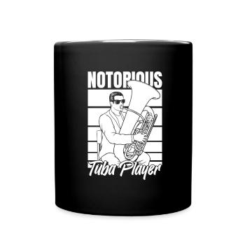 Fanfare procession tuba - Full Colour Mug - black - Front
