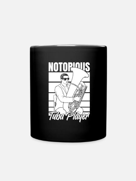 Fanfarenzug Tuba - Tasse einfarbig - Schwarz