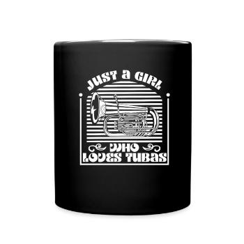 Fanfare procession tuba - Full Colour Mug - black - Front