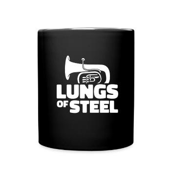 Tuba de procession de fanfare - Mug uni - noir - Devant