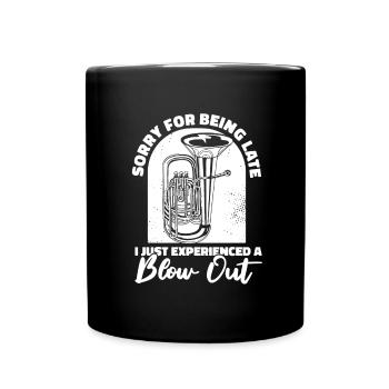 Fanfare procession tuba - Full Colour Mug - black - Front