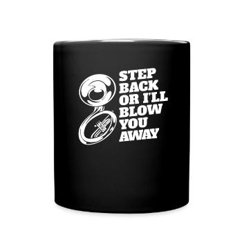Fanfare procession tuba - Full Colour Mug - black - Front
