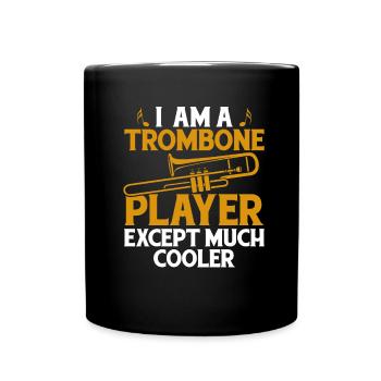 Spielmannszug Posaune Blaskapelle Posaune - Tasse einfarbig - Schwarz - Vorne