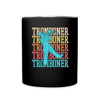 Spielmannszug Trombone drôle - Mug uni - noir - Devant