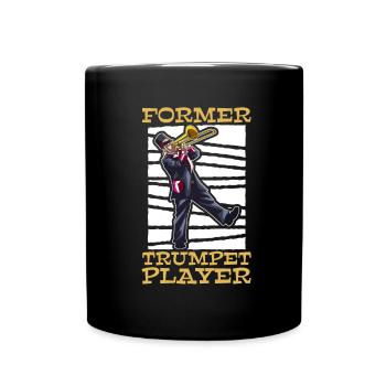 marching band trombone trumpet - Full Colour Mug - black - Front