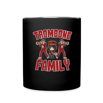 Spielmannszug Posaune Blaskapelle Posaune - Tasse einfarbig - Schwarz - Vorne